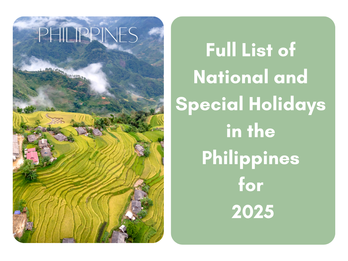 Full List of National and Special Holidays in the Philippines for 2025